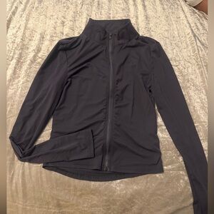 Gray workout jacket